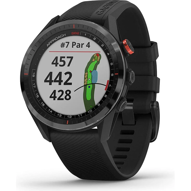 Garmin Approach S62 Smartwatch Golf-Uhr GPS, Unisex, 47mm, Keramiklünette, Schwarz/Schwarz (010-02200-00) – Bild 1