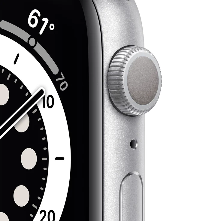 Apple Watch Series 6 Smartwatch GPS, 40mm, Aluminiumgehäuse Silber, Sportarmband Weiß – Bild 3