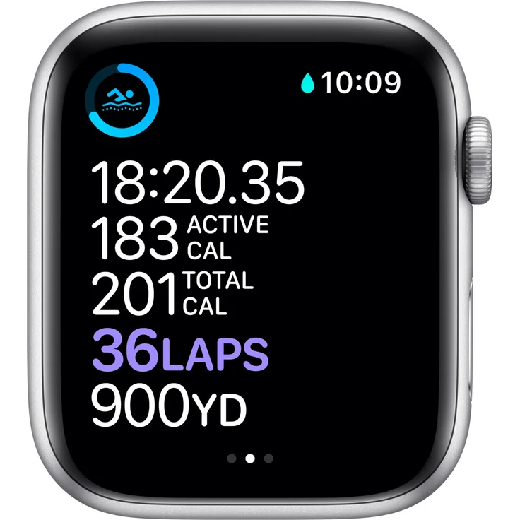 Apple Watch Series 6 Smartwatch GPS, 40mm, Aluminiumgehäuse Silber, Sportarmband Weiß – Bild 4