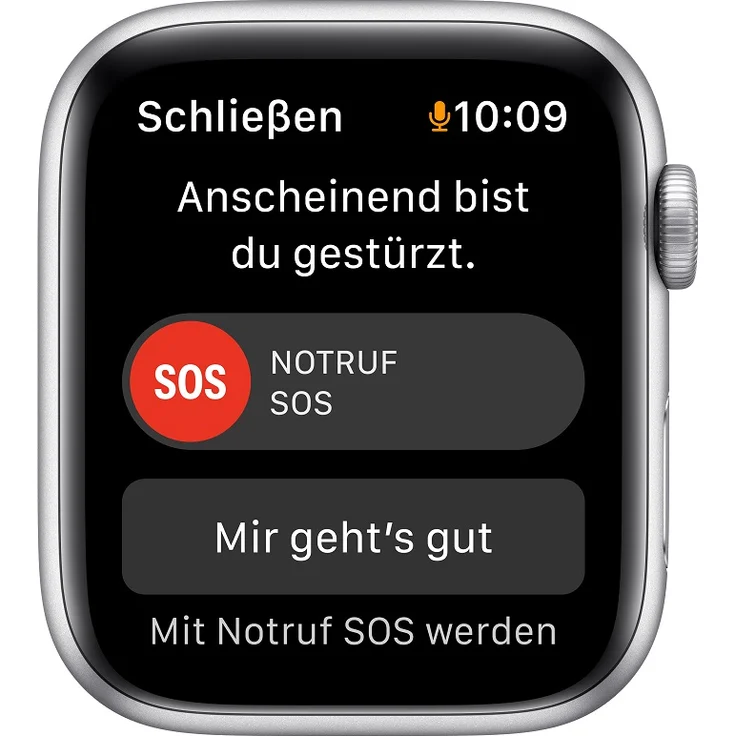 Apple Watch SE 2020 (1. Generation) Smartwatch GPS, 44mm, Aluminiumgehäuse Silber, Sportarmband Abyssblau – Bild 5