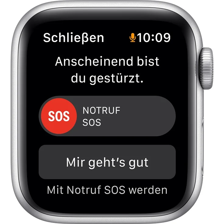 Apple Watch SE 2020 (1. Generation) Smartwatch GPS, 40mm, Aluminiumgehäuse Silber, Sportarmband Abyssblau – Bild 5