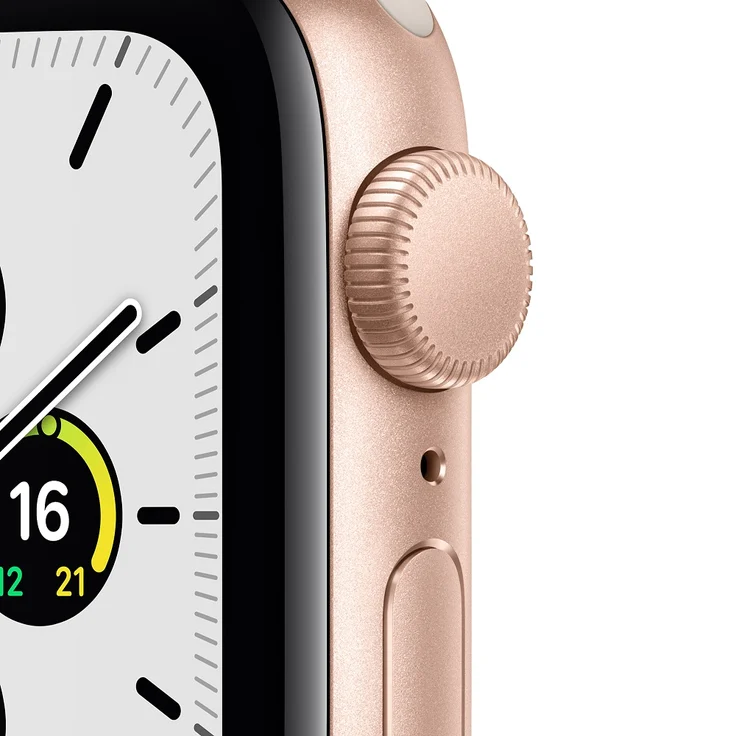 Apple Watch SE 2020 (1. Generation) Smartwatch GPS, 40mm, Aluminiumgehäuse Gold, Sportarmband Polarstern - Preisvergleich – Bild 2