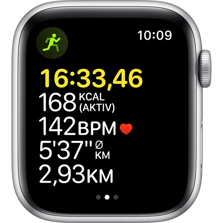 Apple Watch SE 2020 (1. Generation) Smartwatch GPS, 44mm, Aluminiumgehäuse Silber, Sportarmband Abyssblau – Bild 3