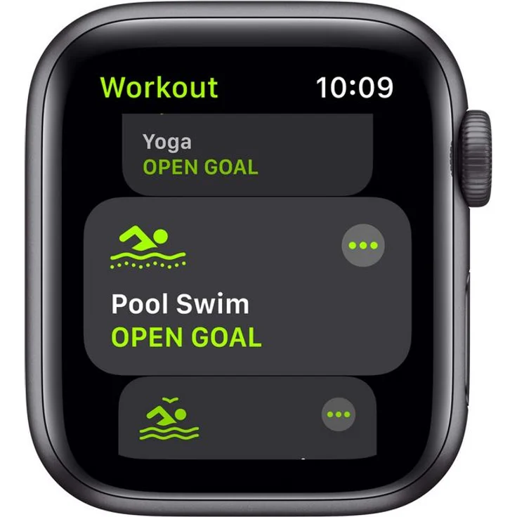 Apple Watch SE 2020 (1. Generation) Smartwatch GPS + Cellular, 40mm, Aluminiumgehäuse Space Grau, Sportarmband Schwarz – Bild 3