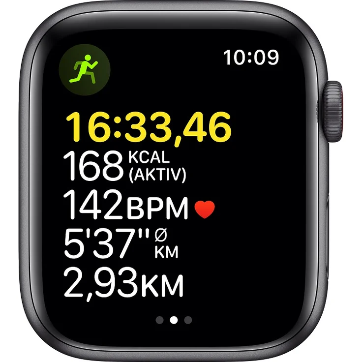 Apple Watch SE 2020 (1. Generation) Smartwatch GPS + Cellular, 44mm, Aluminiumgehäuse Space Grau, Sportarmband Mitternacht – Bild 3