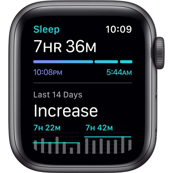 Apple Watch SE 2020 (1. Generation) Smartwatch GPS + Cellular, 40mm, Aluminiumgehäuse Space Grau, Sportarmband Schwarz – Bild 5