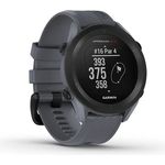 Garmin Approach S12 Golf-Uhr mit Schlagweitenmessung und Distanzangaben GPS, Unisex, 43,7mm, Kunststoffgehäuse, Granitblau