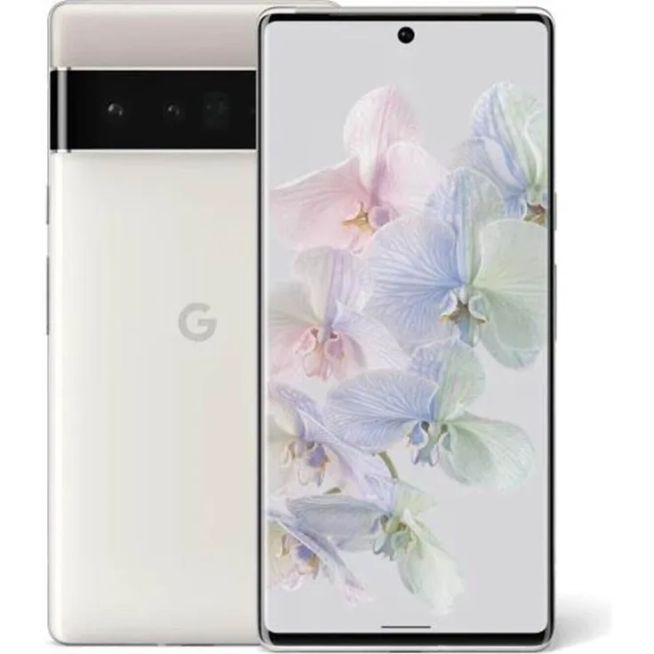 Google Pixel 6 Pro 5G Smartphone 17,04cm (6,71 Zoll) OLED-Display, 128GB interner Speicher, 12GB RAM, Dual-SIM, Android, Cloudy White