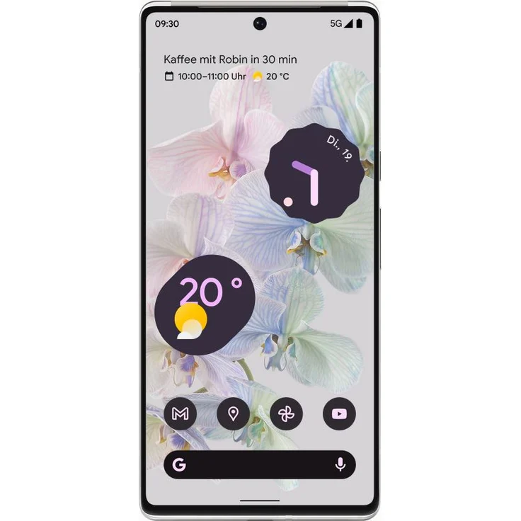 Google Pixel 6 Pro 5G Smartphone 17,04cm (6,71 Zoll) OLED-Display, 128GB interner Speicher, 12GB RAM, Dual-SIM, Android, Cloudy White – Bild 2