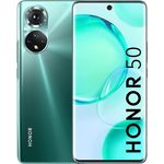 Honor 50 5G Smartphone 16,69cm (6,57 Zoll) AMOLED-Display, 128GB interner Speicher, 6GB RAM, Dual-SIM, Android, Emerald Green