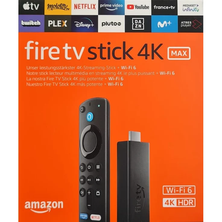 Amazon Fire TV Stick 4K Max (1. Generation, 2021), Ultra HD Media Player, 8 GB, Micro-USB, TV-Stick, schwarz – Bild 7
