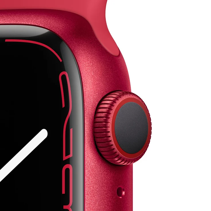 Apple Watch Series 7 Smartwatch GPS + Cellular, 41mm, Aluminiumgehäuse Rot, Sportarmband Rot – Bild 3