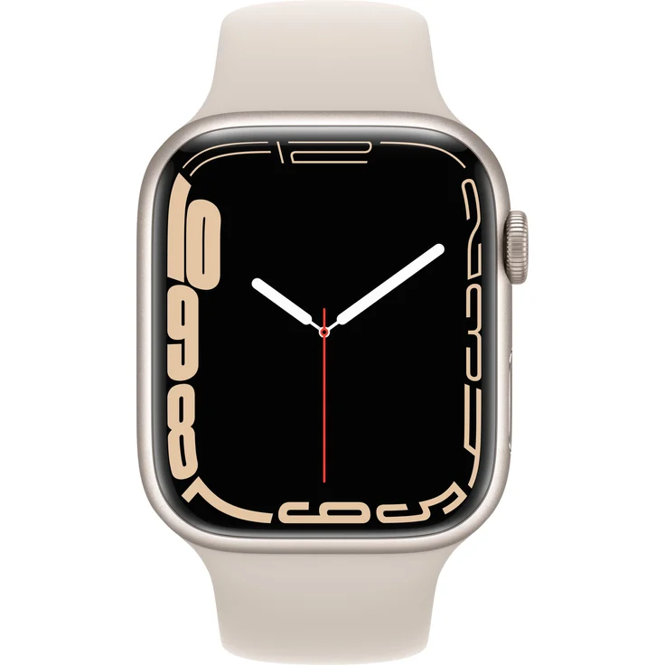 Apple Watch Series 7 Smartwatch GPS + Cellular, 45mm, Aluminiumgehäuse Polarstern, Sportarmband Polarstern - Preisvergleich – Bild 2