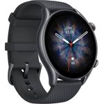 Amazfit GTR 3 PRO Smartwatch Unisex, Aluminiumgehäuse, Silikonarmband, Infinite Black