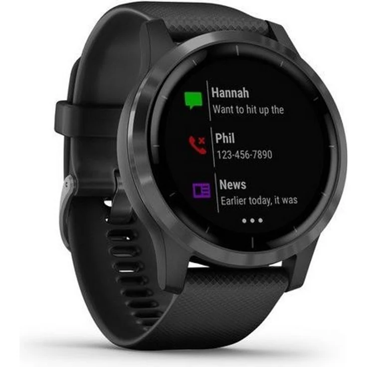 Garmin vívoactive 4 Smartwatch GPS, Unisex, Einheitsgröße, Schwarz/Schiefergrau (010-02174-12) - Preisvergleich – Bild 1