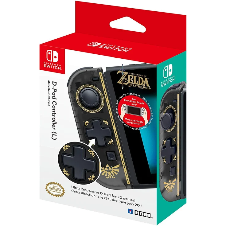 Hori D-Pad Controller (L) - The Legend of Zelda Schwarz, Gold (NSW-119E) (Switch) – Bild 3