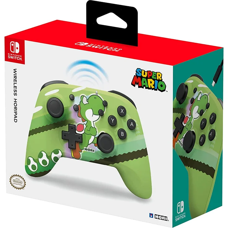 Hori Horipad Wireless Controller Super Mario: Yoshi, Grün (Switch) (NSW-361U) – Bild 3