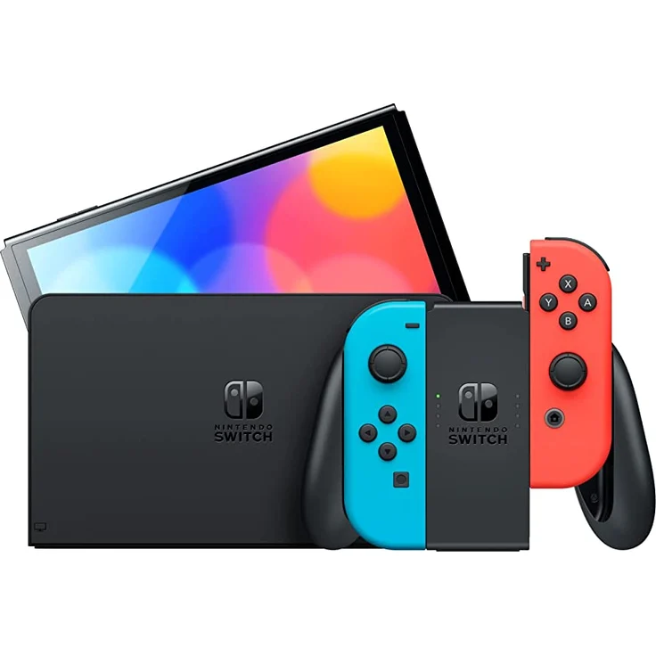 Nintendo Switch OLED-Modell 64 GB, Neon – Bild 2