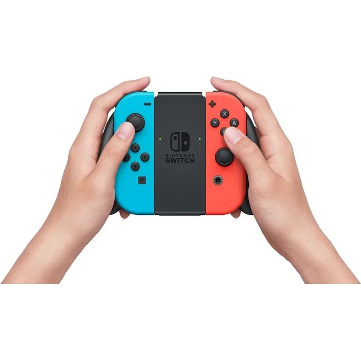 Nintendo Switch (2019) V2 Schwarz/Blau/Rot 32GB – Bild 6