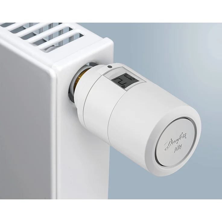 Danfoss Ally Heizkörperthermostat, Präzises, smartes Digital-Thermostat, kompatibel mit Amazon Alexa, Google Assistant & Zigbee, App- & Sprachsteuerung - Smarthome-Geräte, Gateway erforderlich, weiß (014G2460) – Bild 5