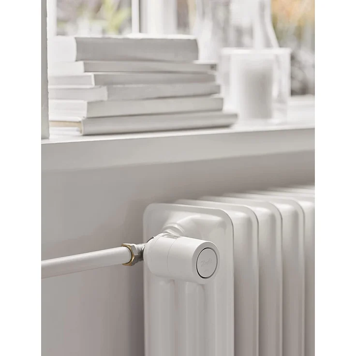 Danfoss Ally Heizkörperthermostat, Präzises, smartes Digital-Thermostat, kompatibel mit Amazon Alexa, Google Assistant & Zigbee, App- & Sprachsteuerung - Smarthome-Geräte, Gateway erforderlich, weiß (014G2460) – Bild 4