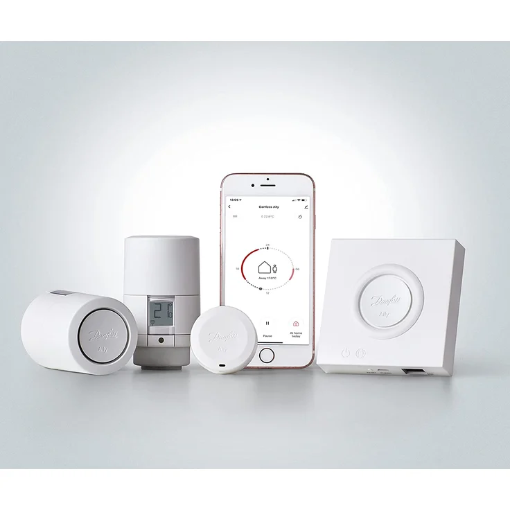 Danfoss Ally Heizkörperthermostat, Präzises, smartes Digital-Thermostat, kompatibel mit Amazon Alexa, Google Assistant & Zigbee, App- & Sprachsteuerung - Smarthome-Geräte, Gateway erforderlich, weiß (014G2460) – Bild 6