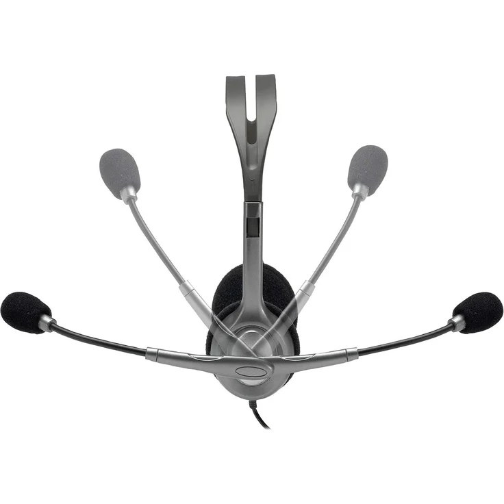 Logitech H110 Kopfhörer mit Mikrofon, Stereo-Headset, Verstellbares Mikrofon mit Rauschunterdrückung, Verstellbarer Kopfbügel, Audio-Mikrofon Dualanschluss mit zwei 3,5mm Klinken, PC/Mac/Laptop – Bild 4