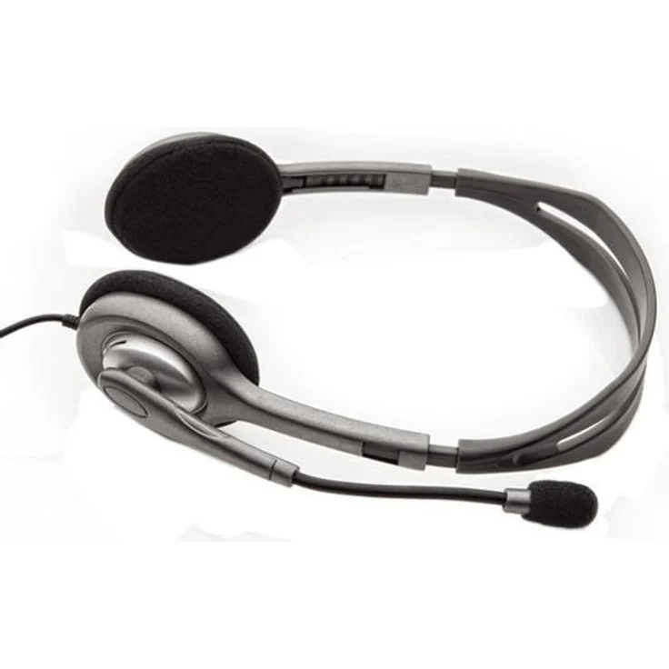 Logitech H110 Kopfhörer mit Mikrofon, Stereo-Headset, Verstellbares Mikrofon mit Rauschunterdrückung, Verstellbarer Kopfbügel, Audio-Mikrofon Dualanschluss mit zwei 3,5mm Klinken, PC/Mac/Laptop – Bild 5