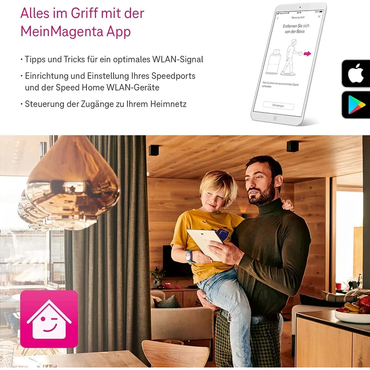 Telekom Speed Home WLAN Repeater bis 4,8 Gbit/s Wi-Fi 6 Mesh LAN Schwarz – Bild 7