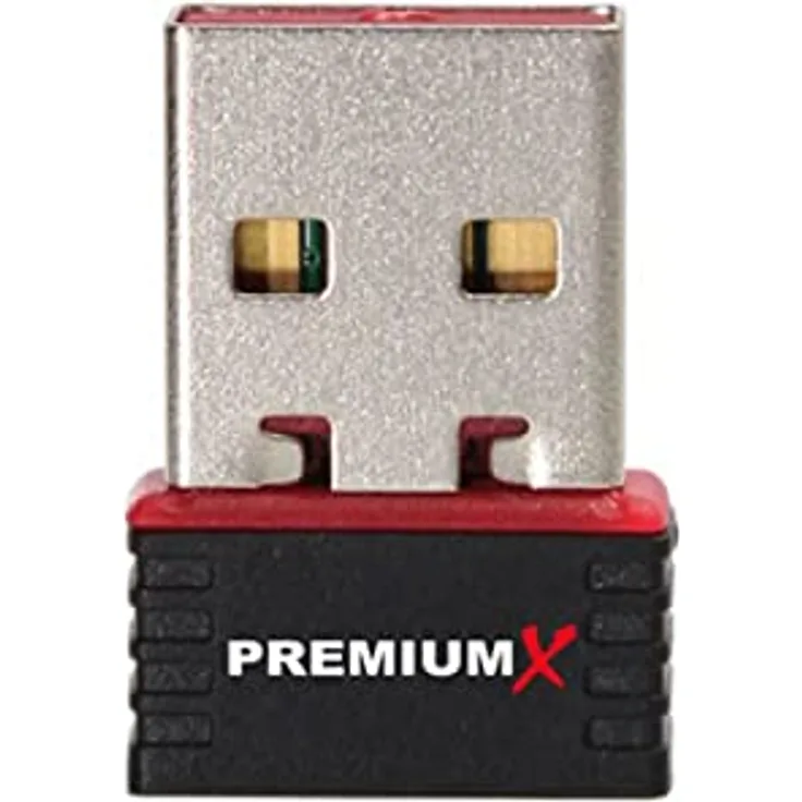 PremiumX PX150 MINI W-LAN Stick, Wireless N 150 Mbit USB-Micro-Pen Adapter, kompakt und leicht, unterstützt Windows, Linux, MAC OS