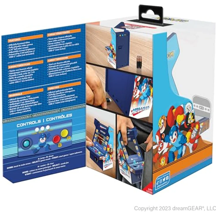 My Arcade MEGA MAN MICRO PLAYER PRO, tragbare Konsole mit 2.75 Zoll Farbdisplay und 6 Mega Man Spielen – Bild 8