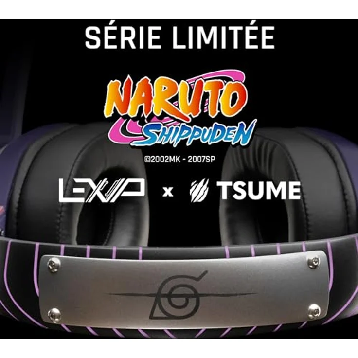 Lexip Casque Sasuke Design by TSUME, Gaming-Headset kabellos mit abnehmbarem Mikrofon, limitierte Serie – Bild 2