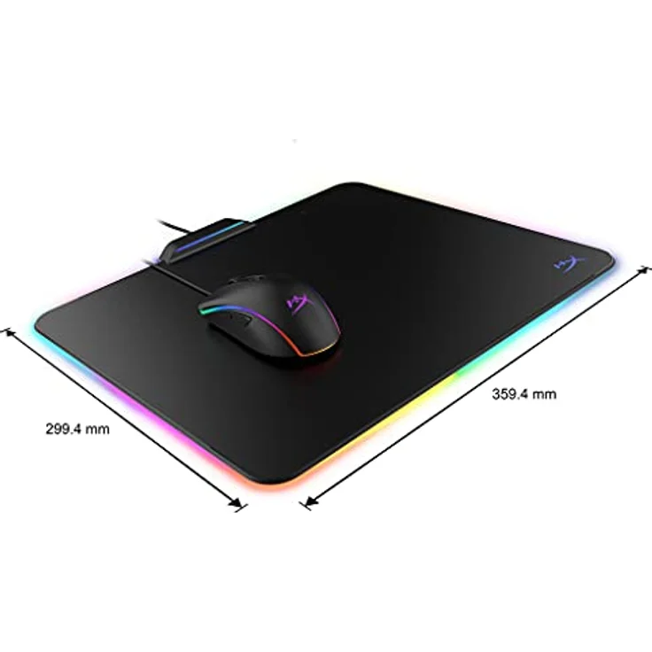 HyperX HX-MPFU-M Fury Ultra - Mauspad mit Harter Oberfläche und 360° RGB-Beleuchtung – Bild 7