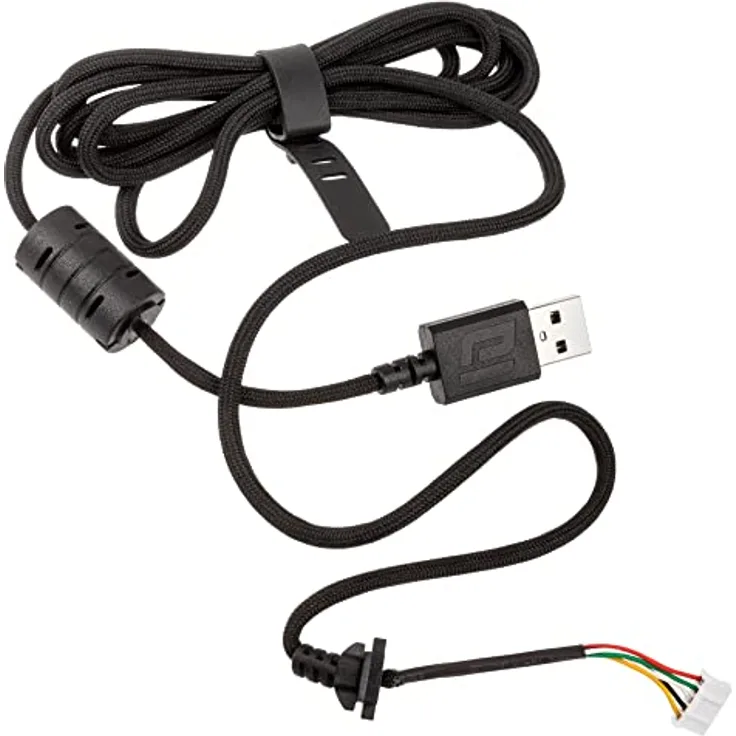 ENDGAME GEAR Ersatzkabel für XM1 Gaming-Maus, kabel Reparatur Flex Cord 2.0 -Flexibles, Langlebiges und Leichtes Ersatzkabel mit Nylongeflecht - Schwarz, 1,85 cm lang