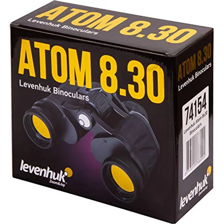 Levenhuk Atom 8x30 Fernglas, kompakt mit Porro-Prismen und Dioptrienverstellung – Bild 9