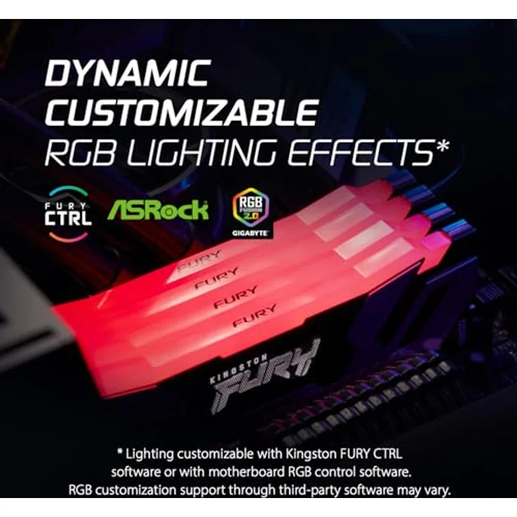 Kingston FURY Renegade RGB DDR5-6400 C32 DC - 32GB – Bild 2