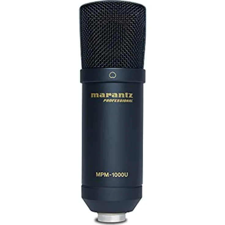 Marantz Professional MPM-1000U - Großmembran USB Kondensator Mikrofon mit Nierencharakteristik für Podcast, Studio, Gaming mit USB-Kabel und Mic Clip