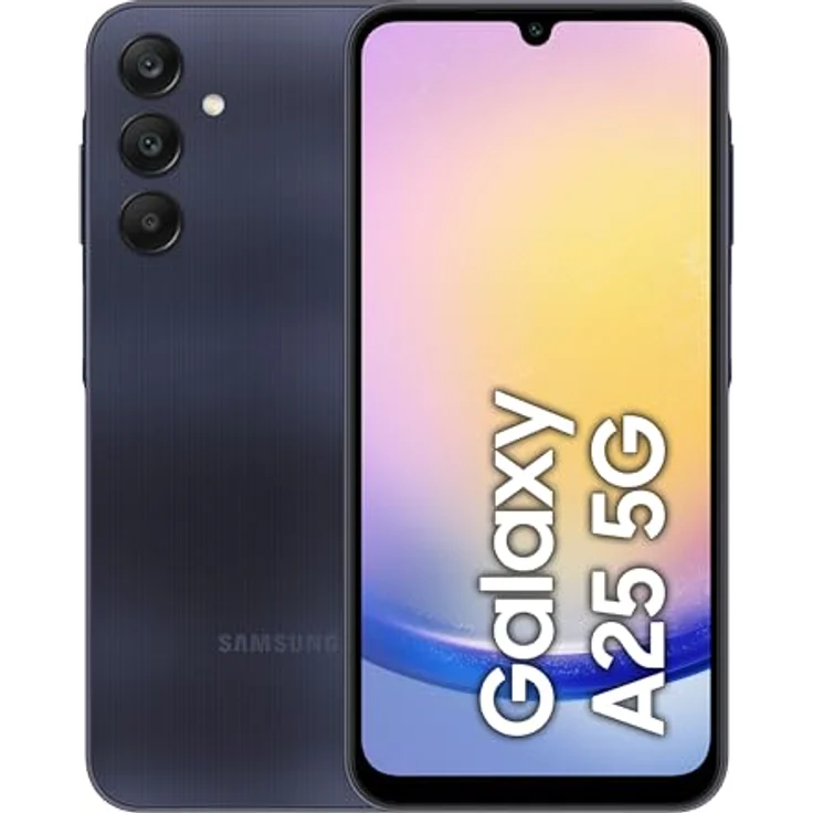Samsung Galaxy A25 5G Smartphone, Simlockfrei ohne Vertrag, 128 GB, Blue Black – Bild 1