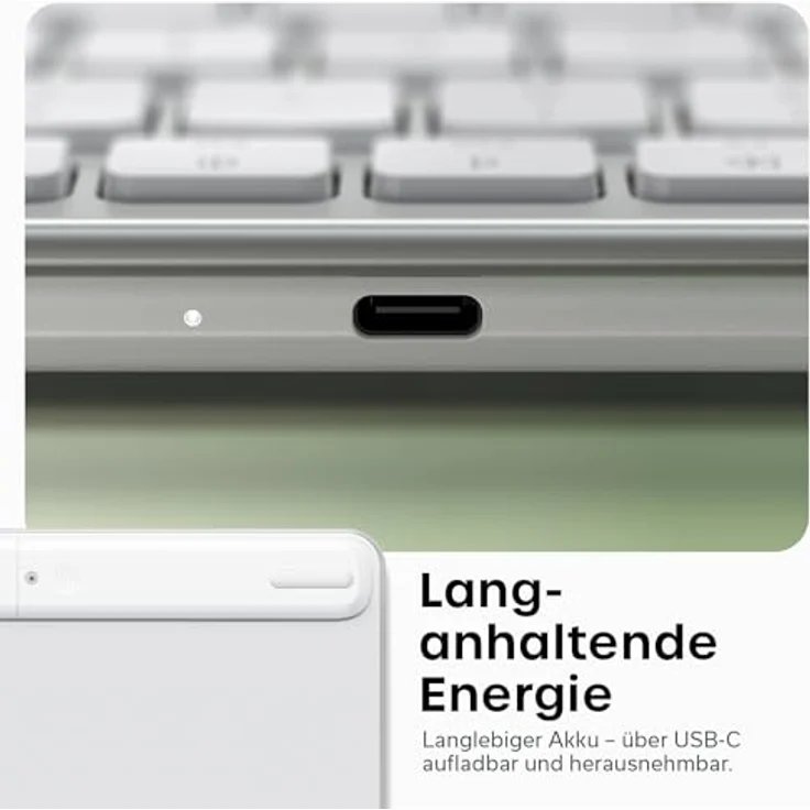 Satechi Slim EX1 Kabellose Tastatur, Kompakte Bluetooth-Tastatur mit QWERTY Layout für Mac, Windows & Android, Silber – Bild 7