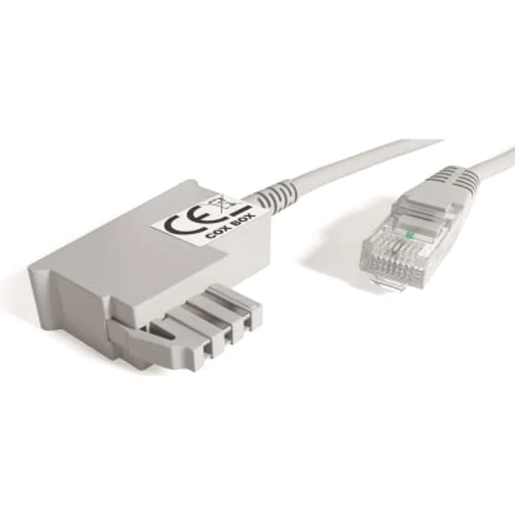 COXBOX 15 m DSL Kabel Fritzbox, Speedport, Easybox - TAE Kabel RJ45 grau - VDSL ADSL WLAN Router-Kabel mit Twisted Pair für eine zuverlässige Verbindung – Bild 1