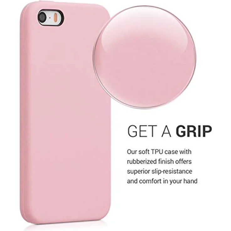 kwmobile Handyhülle, Hülle für Apple iPhone SE (1.Gen 2016) - 5 - 5S - TPU Silikon Handy Schutzhülle Cover Case – Bild 3