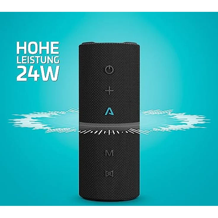 Lamax Sounder2 Play Bluetooth Lautsprecher, 24 Stunden Hörvergnügen, Hervorragende 24 W Leistung, Visuelle Effekte, Bluetooth 5.3, IP67 Wasserbeständigkeit, Mikrofon für Anrufe – Bild 2