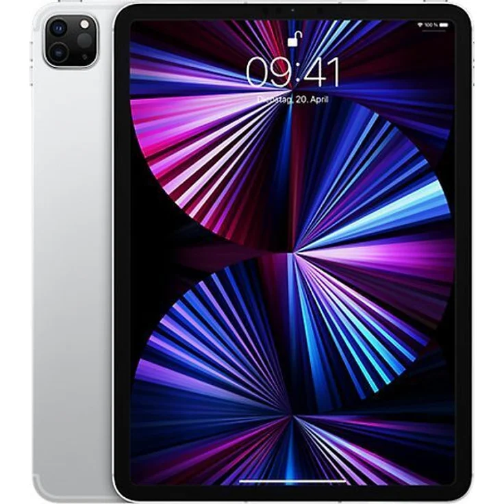 Apple iPad Pro (2021) Quad-HD-Auflösung 11 Zoll, 5G-Tablet, Apple M1 Chip, 512 GB Speicher, iPadOS, Silber (MHWA3FD/A) – Bild 1