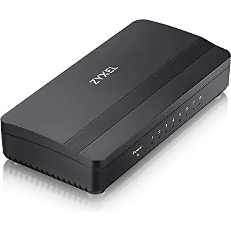 Zyxel 8-port Gigabit Ethernet Switch für Spiele und Medien, Lifetime Garantie [GS108S] – Bild 1