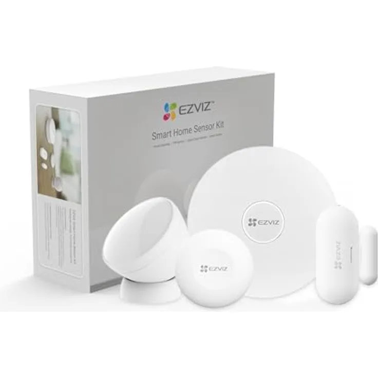 EZVIZ New Home Gateway A3, Smart Home Hub mit ZigBee Unterstützung, Steuerung für bis zu 64 Geräte, Weiss