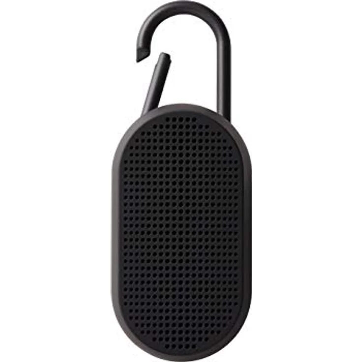 Lexon MINO T Bluetooth-Lautsprecher mit Karabiner, wasserabweisend (Schwarz) – Bild 3