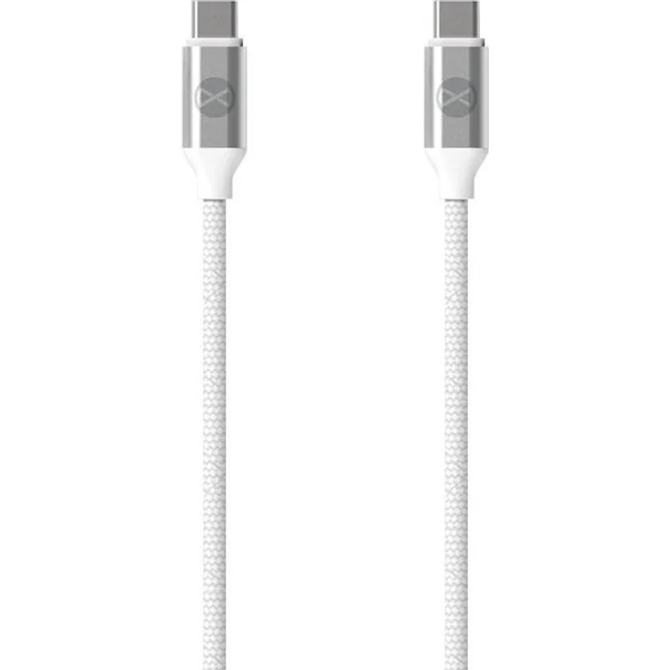 FOREVER USB-C ZU USB-C Datenkabel, 1,2m, 3A, 20W, Weiß, langlebig und bruchsicher