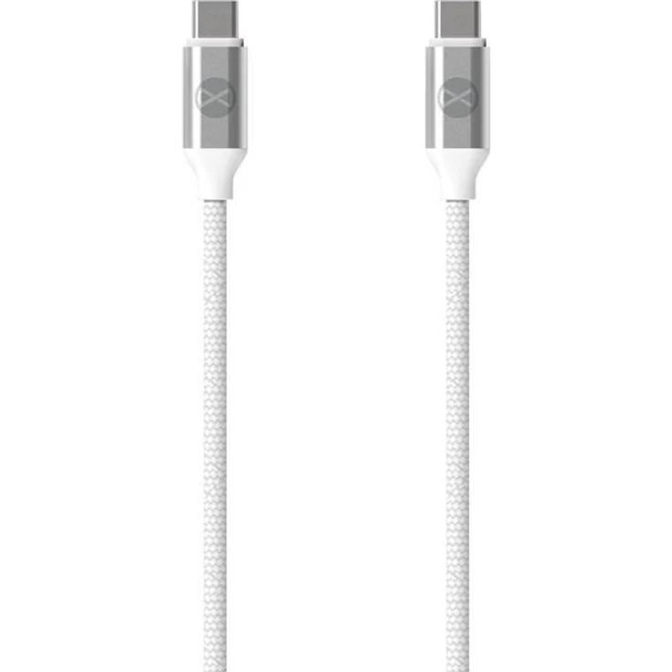 FOREVER USB-C ZU USB-C Datenkabel, 1,2m, 3A, 20W, Weiß, langlebig und bruchsicher