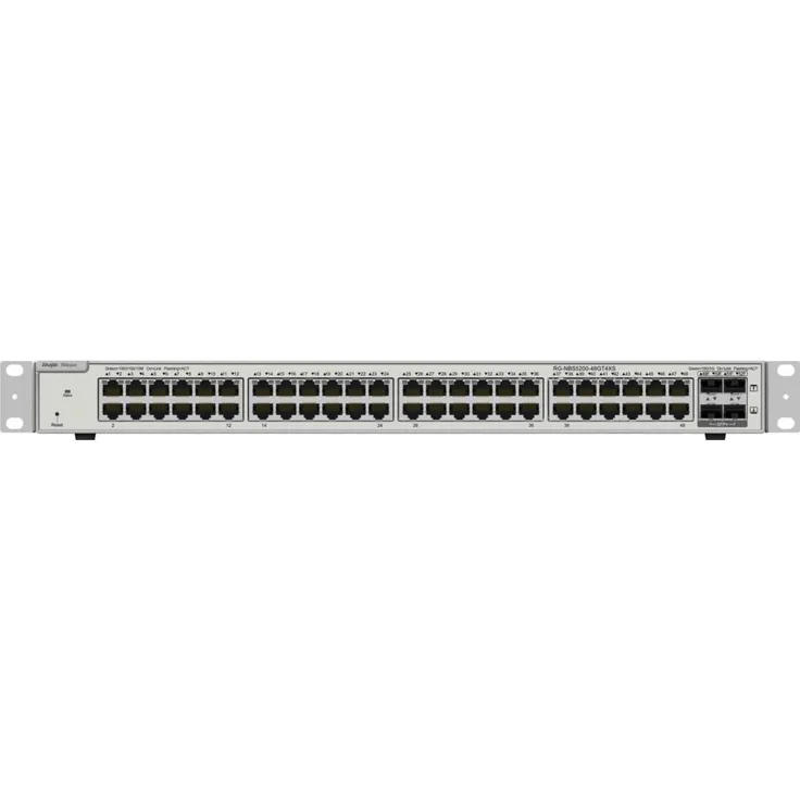 Ruijie SWITCH REYEE RG-NBS5200-48GT4XS, 48-Port Gigabit Desktop Switch mit 4 SFP+ Slots, cloud-managed, Layer 3 Switching