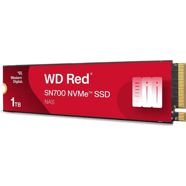 QNAP 79700-T00101Wd01-Rs, 1 Tb, M.2 NVMe SSD, WD Red SN700, für NAS optimiert